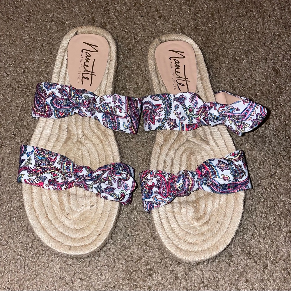 Nanette Nanette Lenore Lily Espadrille Bow Sandals